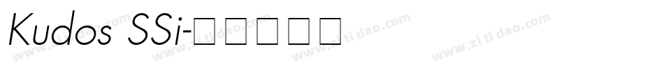 Kudos SSi字体转换